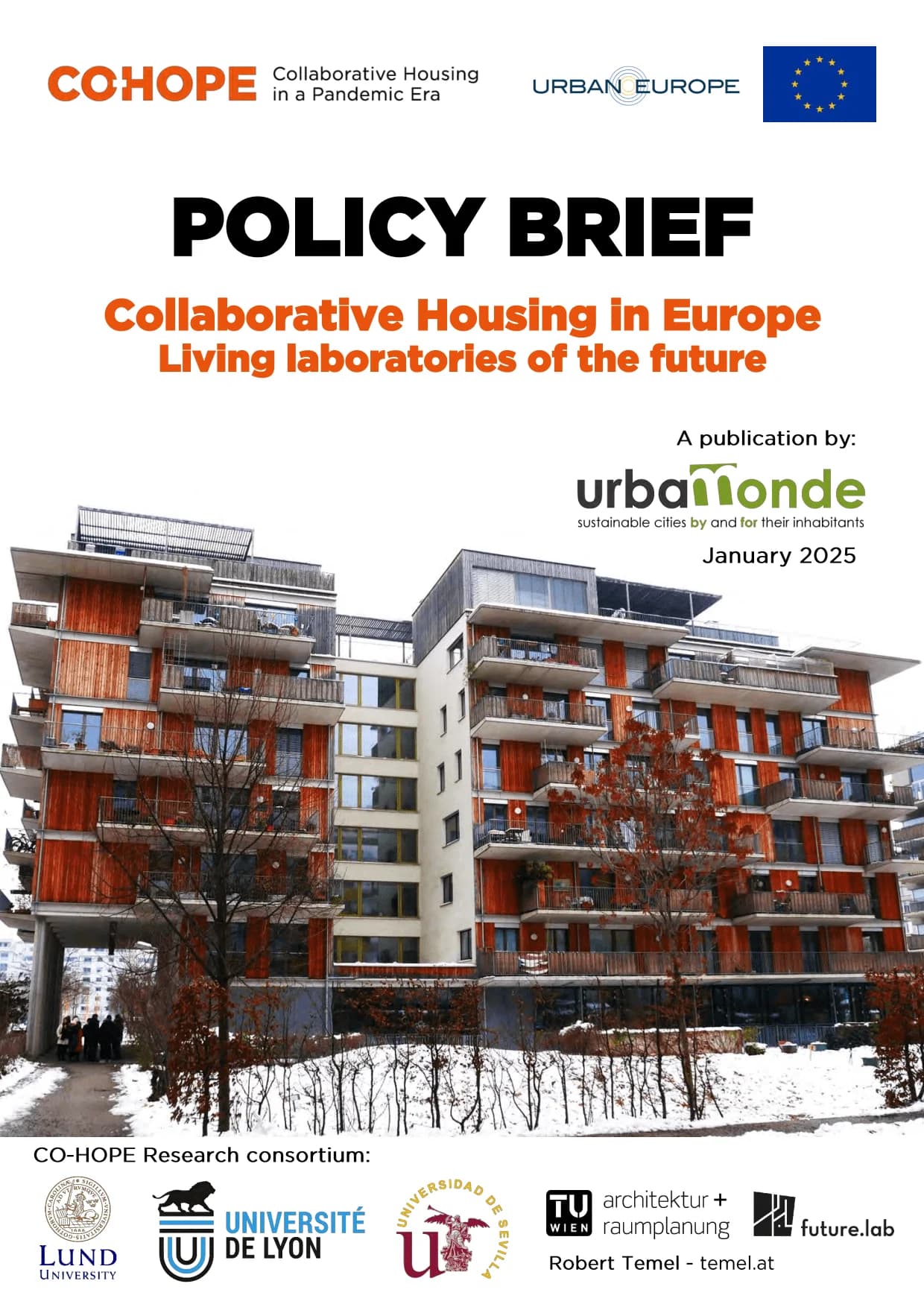 Policy Brief: Collaborative Housing in Europe. Living laboratories of the future