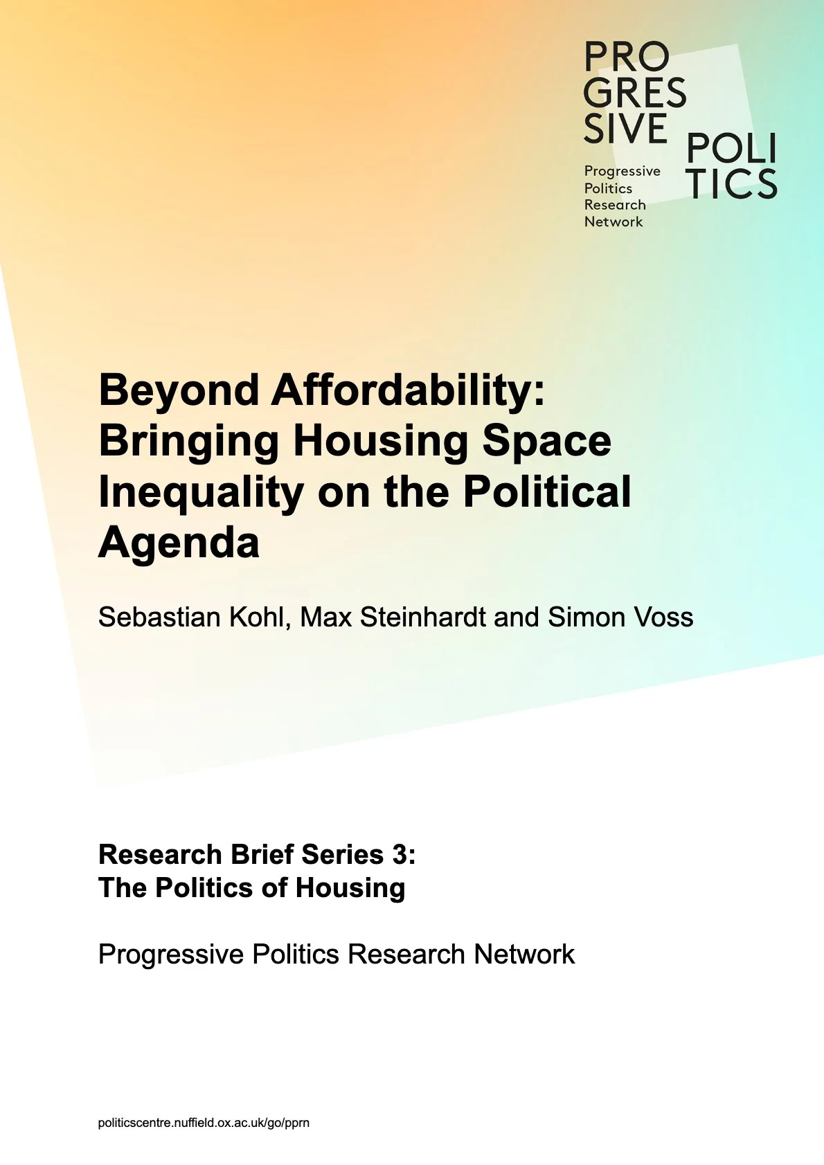 Beyond Affordability: Bringing Housing Space Inequality on the Political Agenda