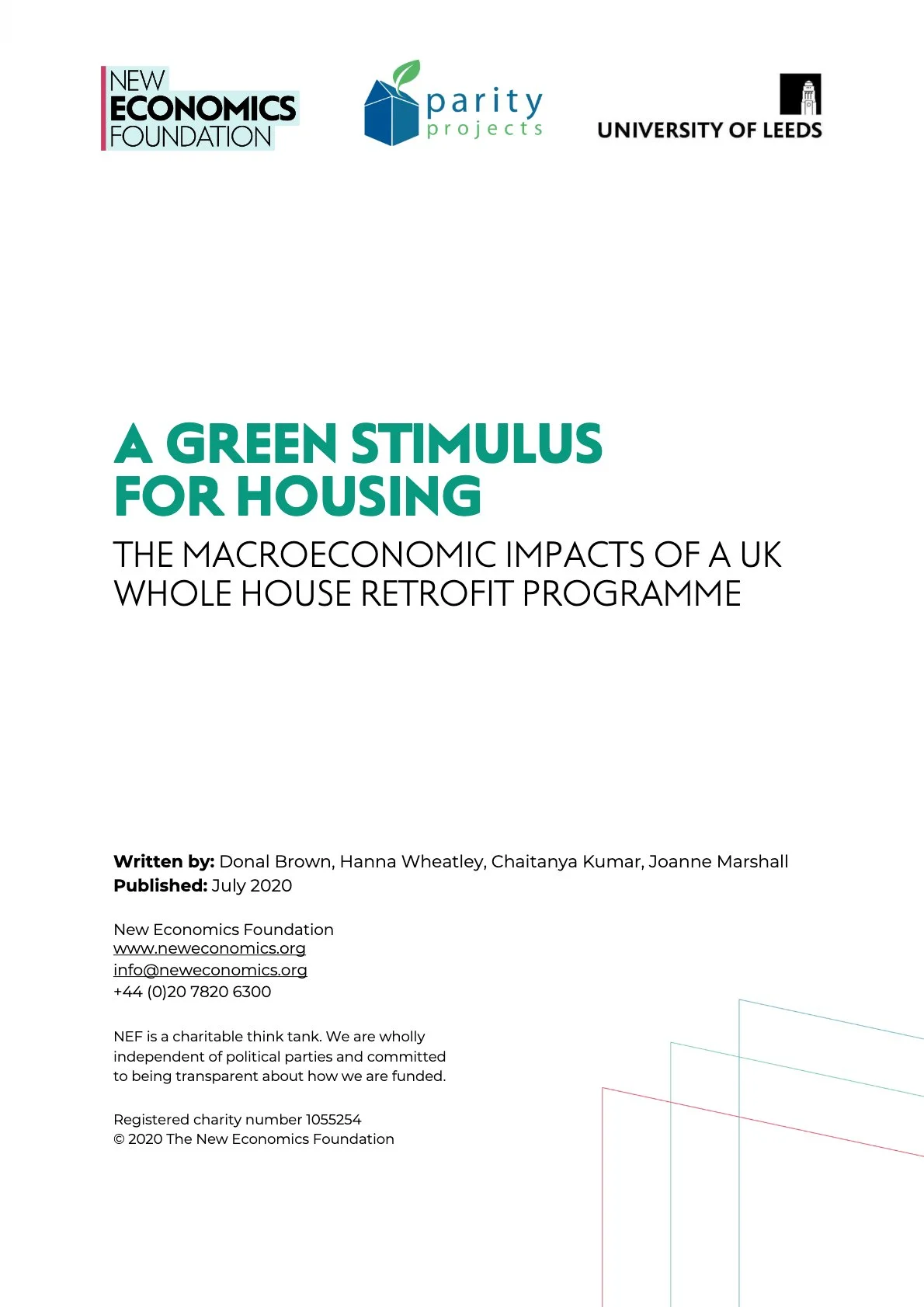 A Green Stimulus for Housing - The Macroeconomic Impacts of a Uk Whole House Retrofit Programme